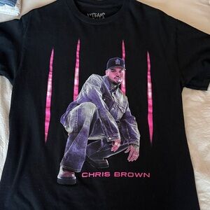 Black Chris Brown Graphic T-Shirt